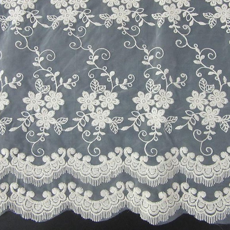 Lace Trim Polyester Sequin Fabric for Apparel Wholesale Supplier 5
